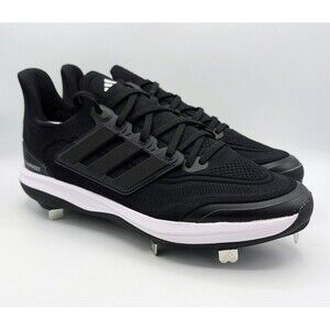 Adidas UltraBoost Light Black White Baseball Cleats ID8610 Men's Size 11.5